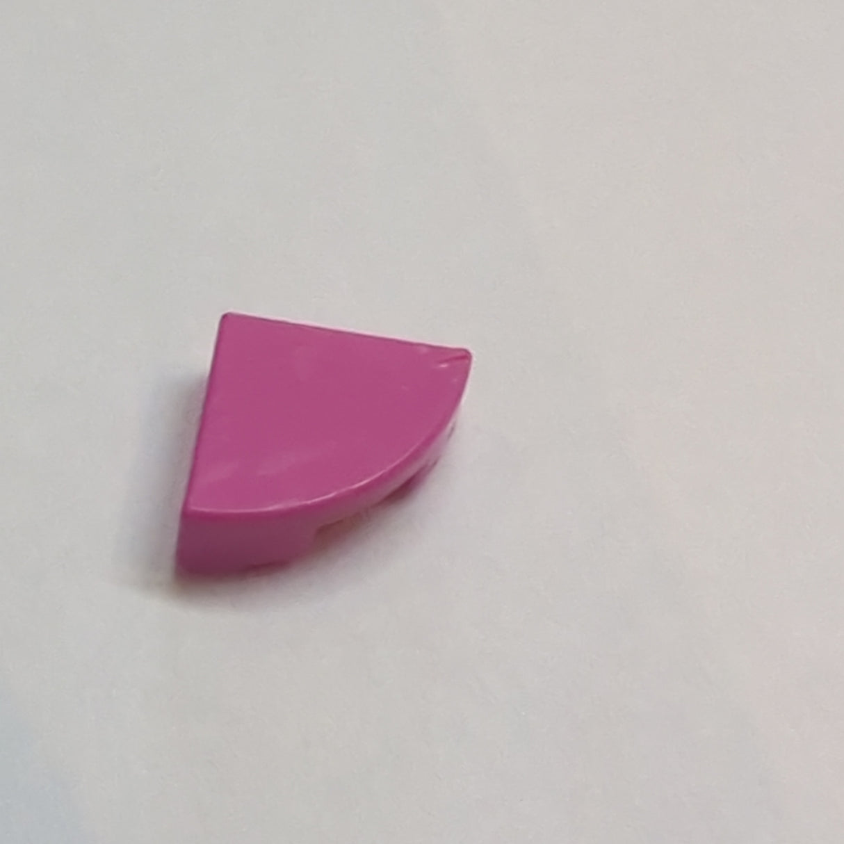 1x1 Fliese Viertel rund knallpink dark pink