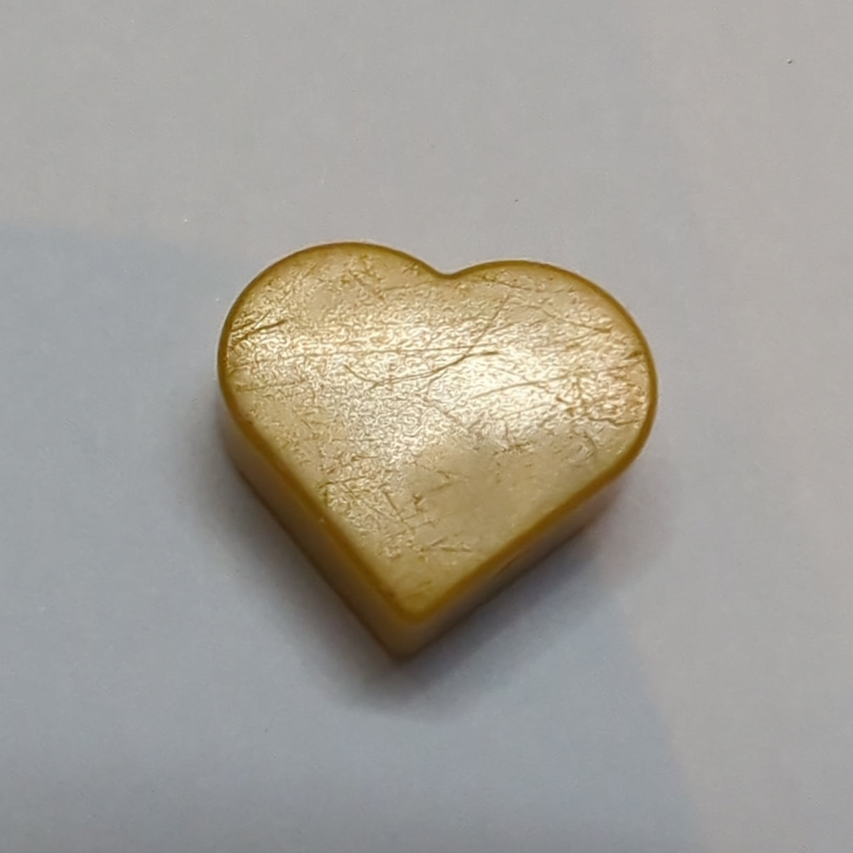 NEU Fliese, rund 1 x 1 Herz pearlgold