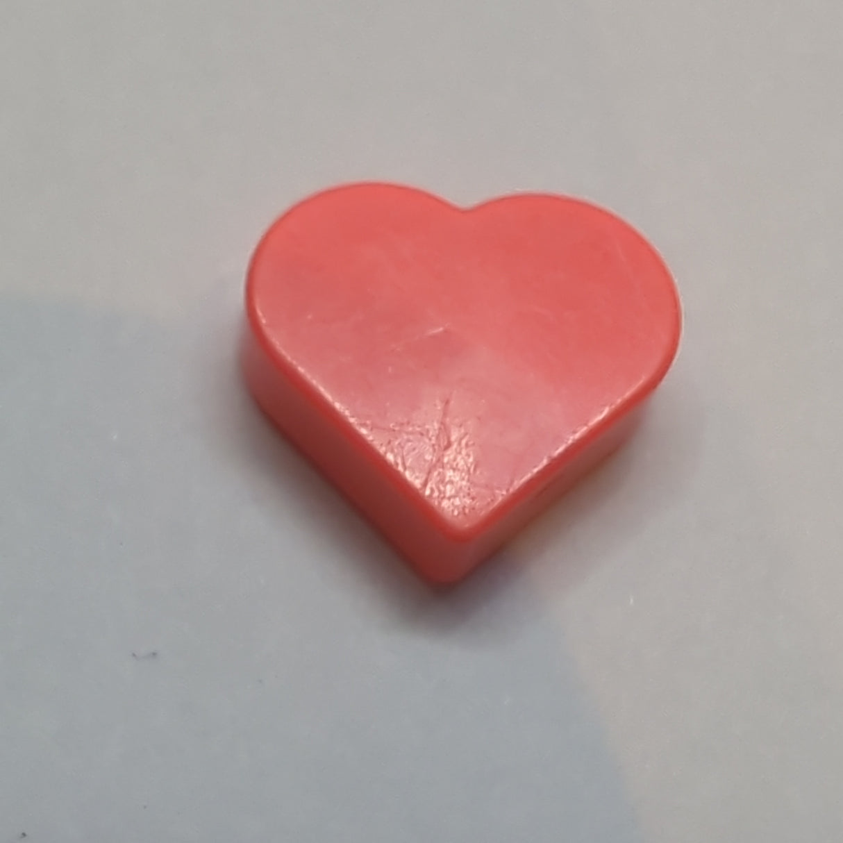 1x1 Fliese Herz koralle coral