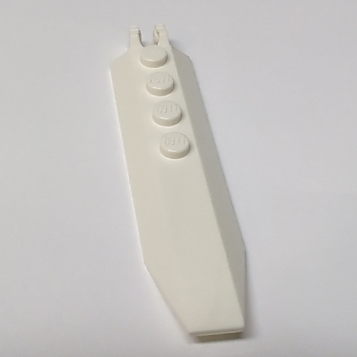 NEU Scharnierplatte 1 x 8 mit abgewinkelten Seitenverbreiterungen, quadratische Platte Unterseite weiß