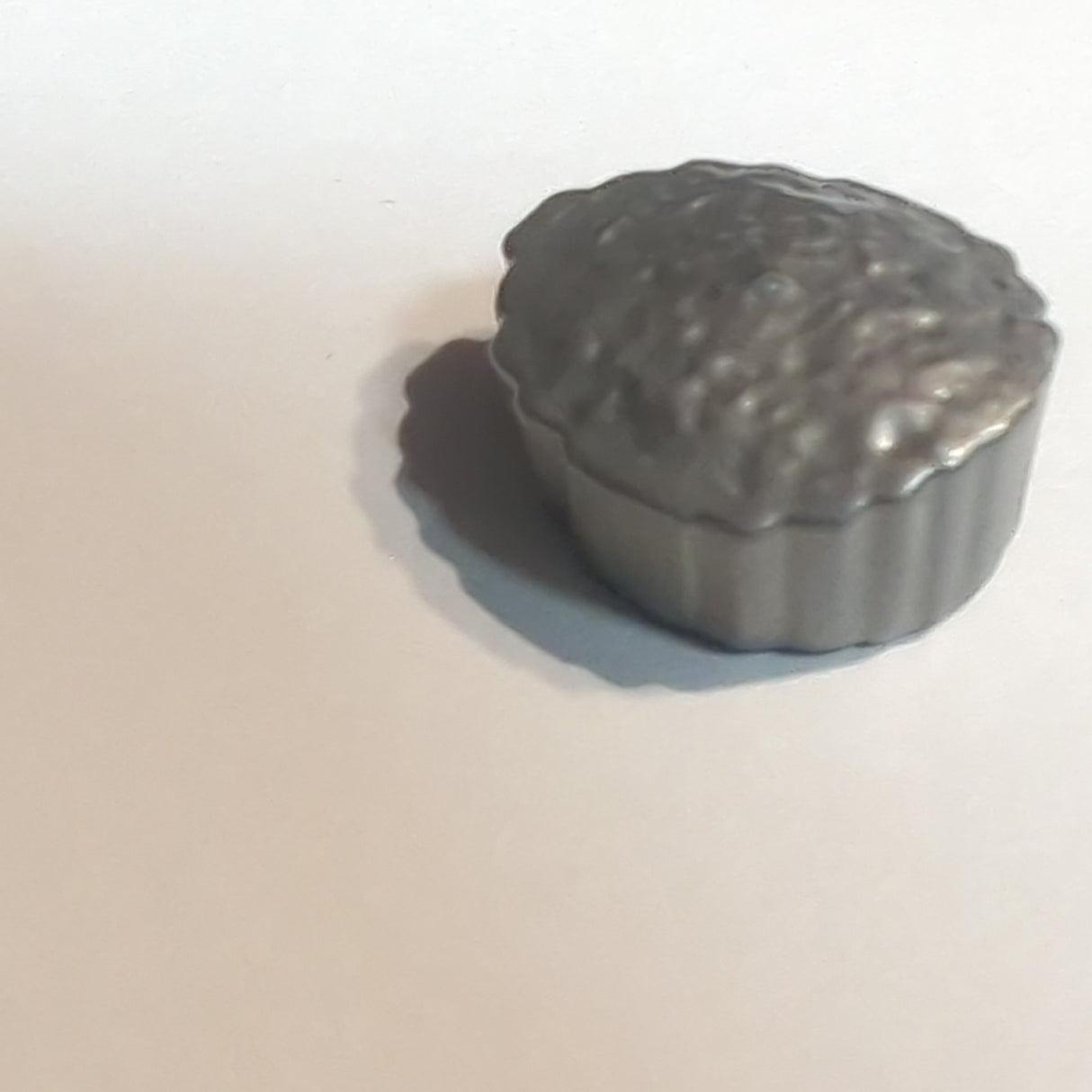 NEU Minifigur, Flache Haarspitze mit geraden, gleichmäßigen Abschnitten pearlsilber