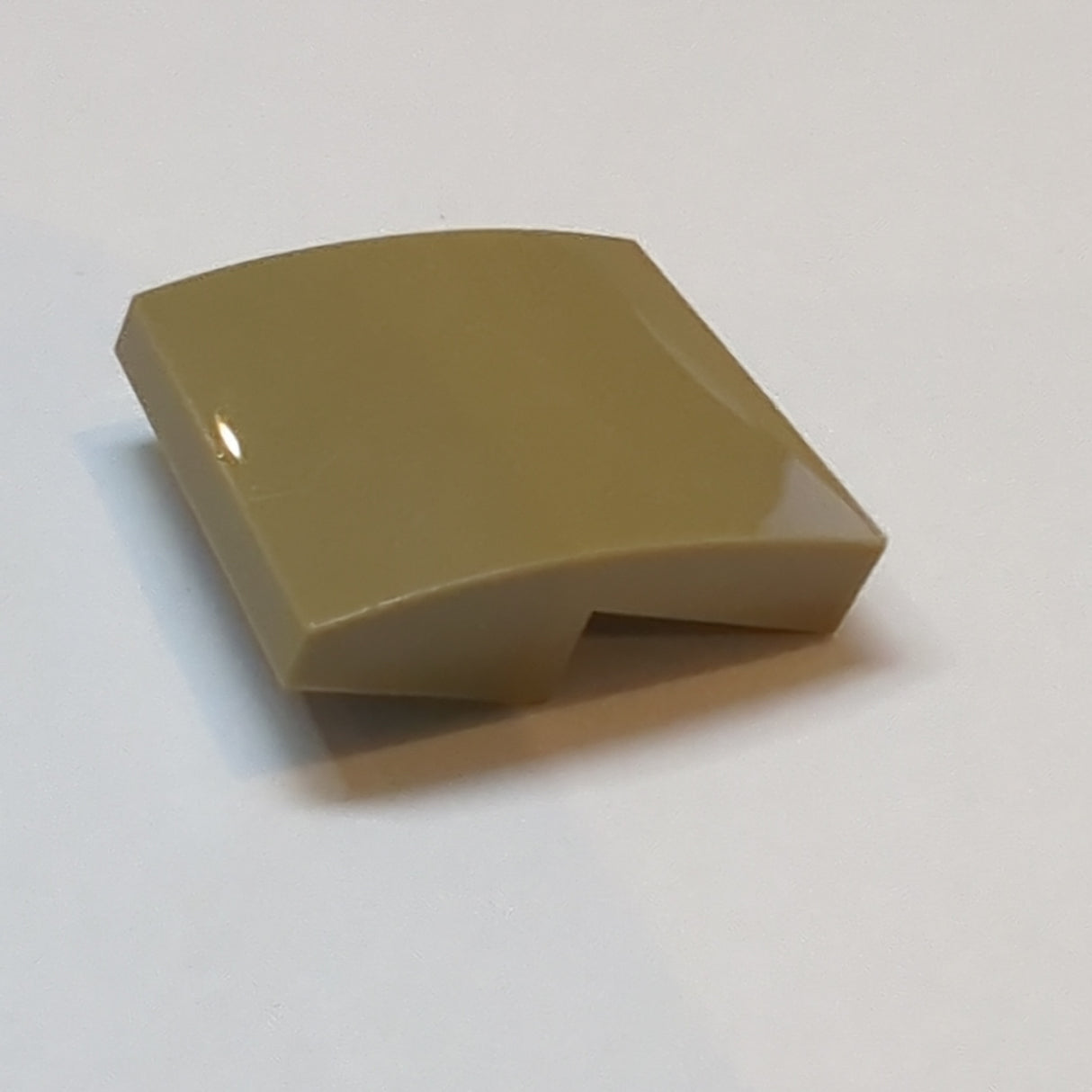 NEU Halbbogenstein flach 2 x 2 x 2/3 dunkelbeige