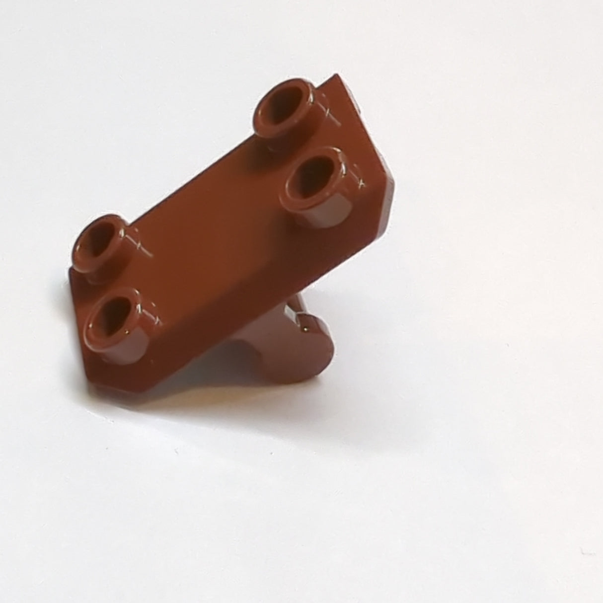 NEU Platte, modifiziert 2 x 3 invert mit 4 Noppen und Griff (Rocker Plate) neubraun