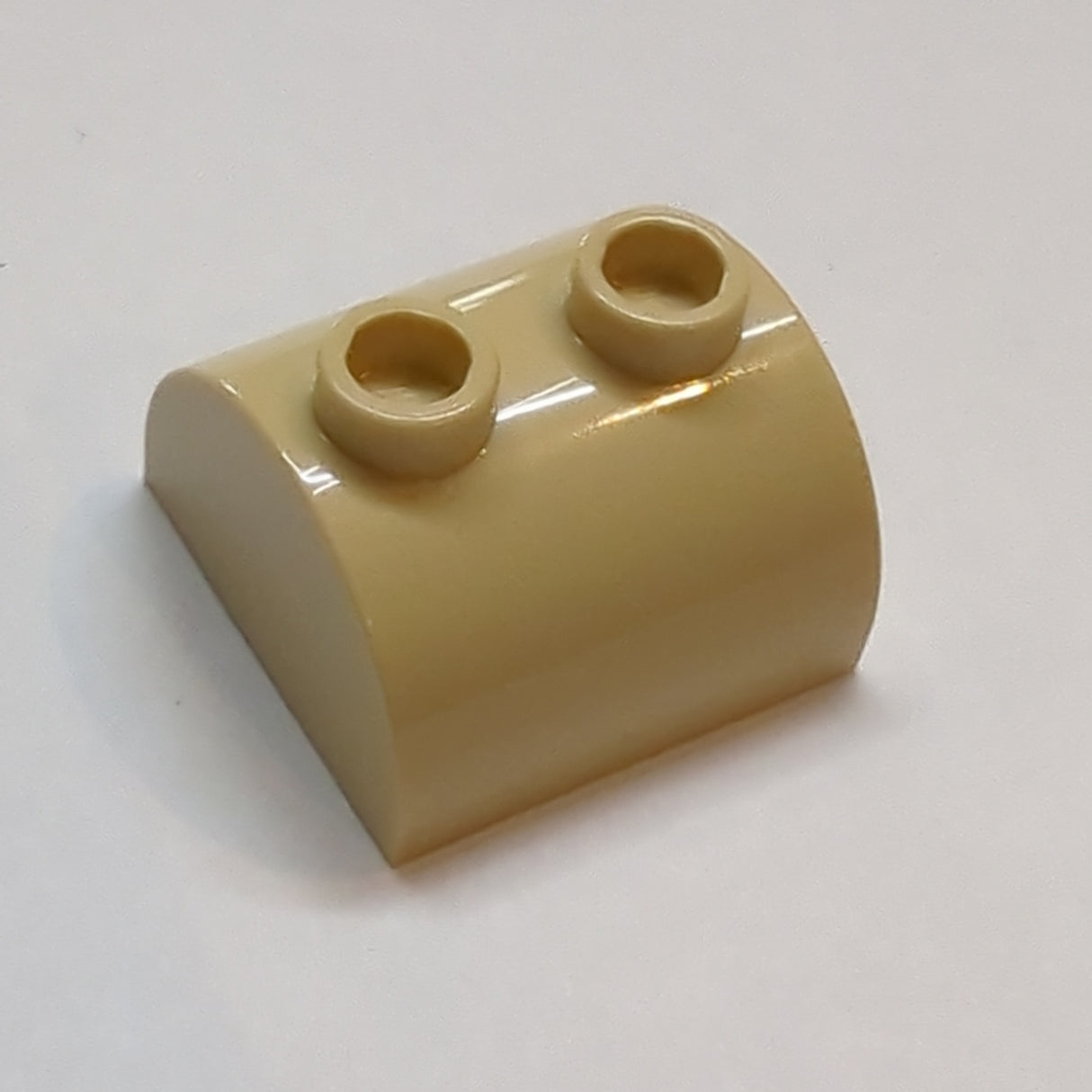 NEU Bogenstein 2 x 2 x 1 doppelt mit 2 Noppen beige