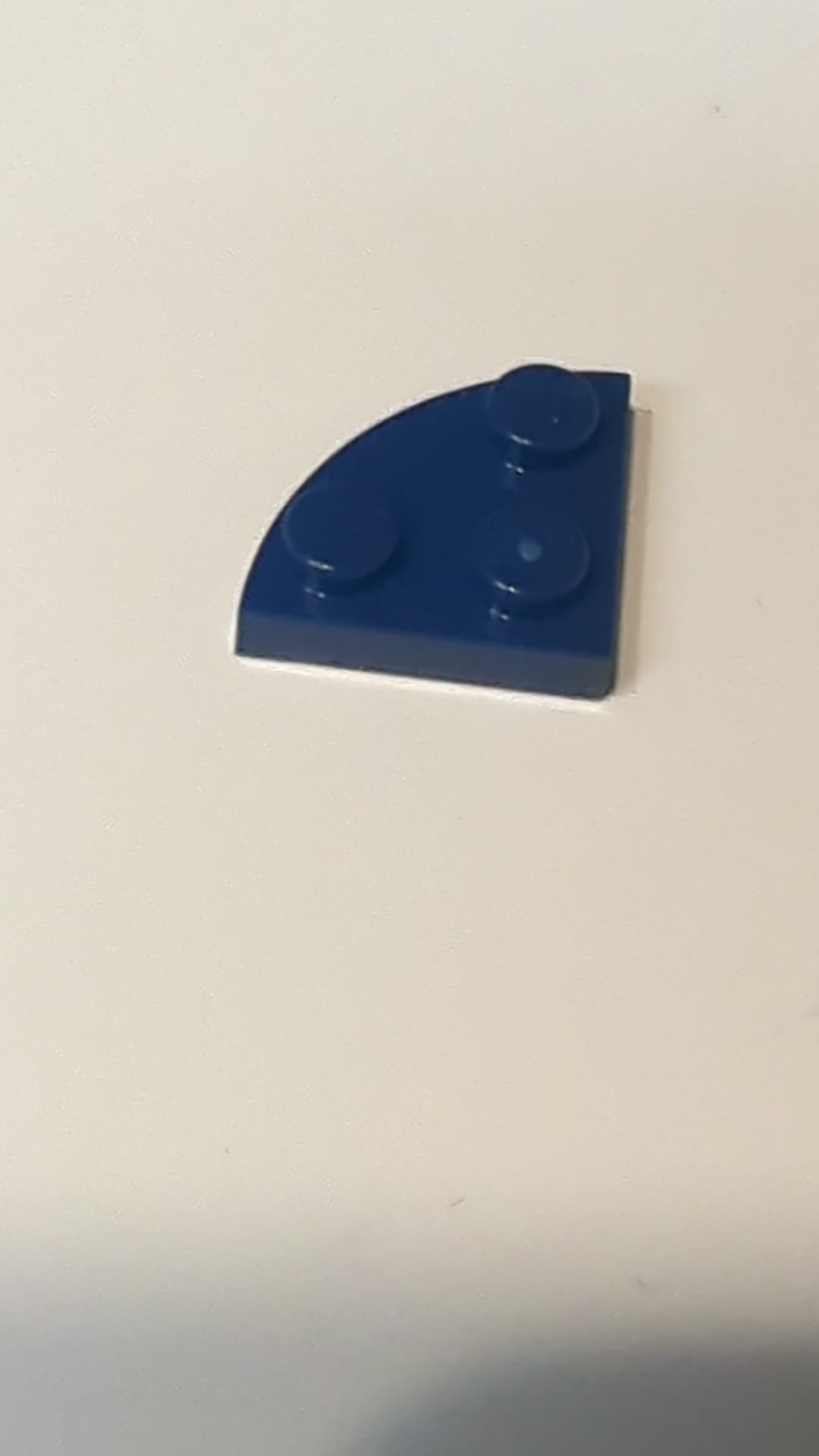 NEU 2 x 2 Platte, abgerundete Ecke dunkelblau