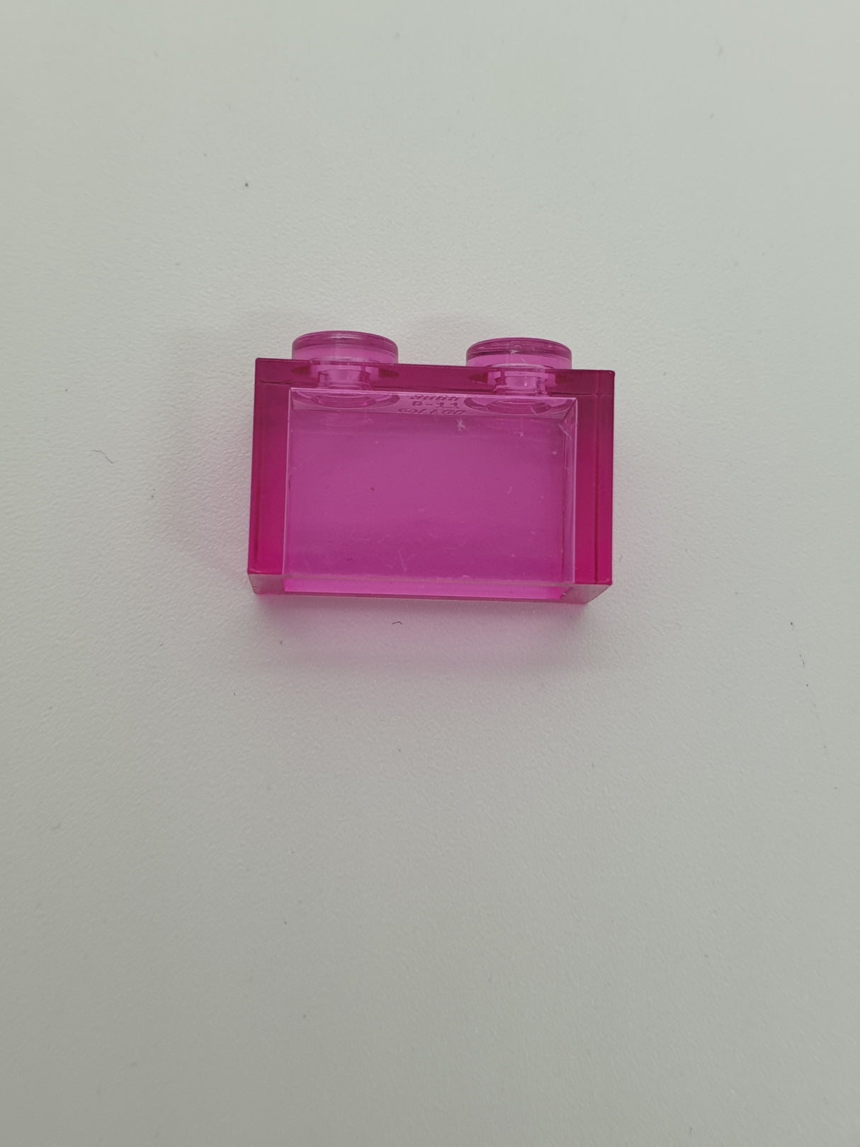 NEU Stein 1 x 2 ohen Boden Tube transparent knallpink