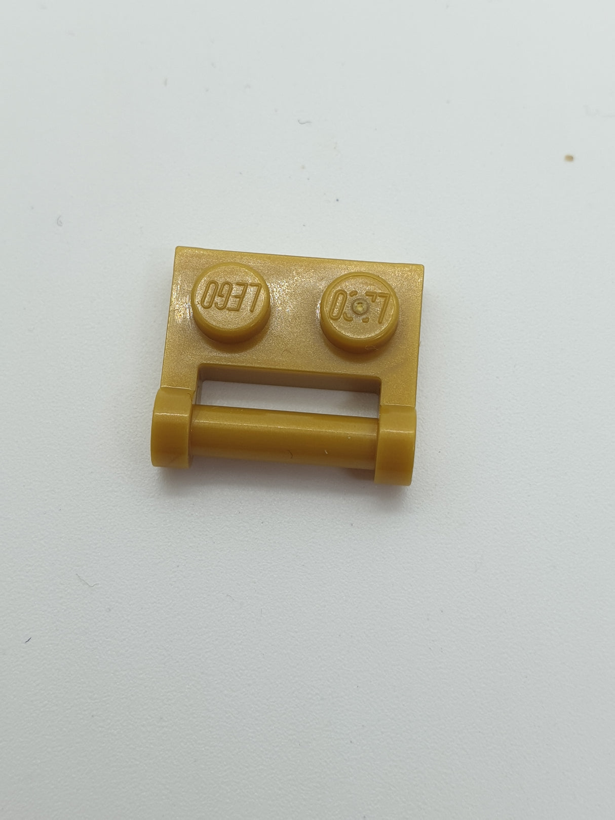 NEU Platte modifiziert 1 x 2 mit Griff auf der Seite pearlgold