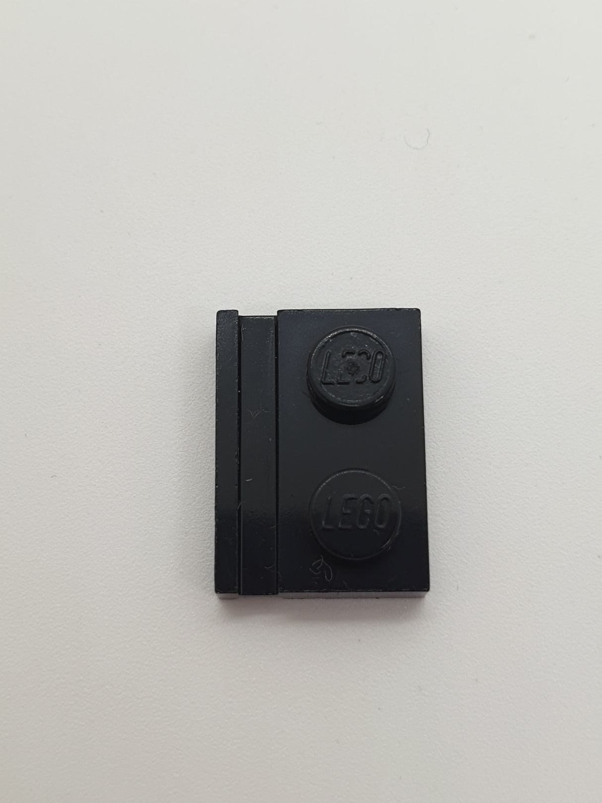 NEU Platte, modifiziert 1 x 2 mit Türschiene schwarz