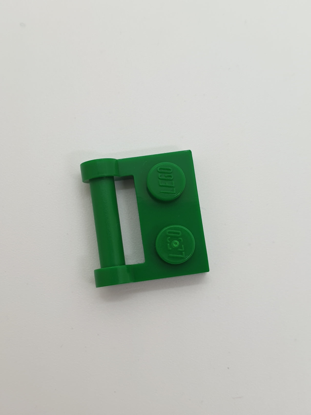 NEU Platte modifiziert 1 x 2 mit Griff auf der Seite grün