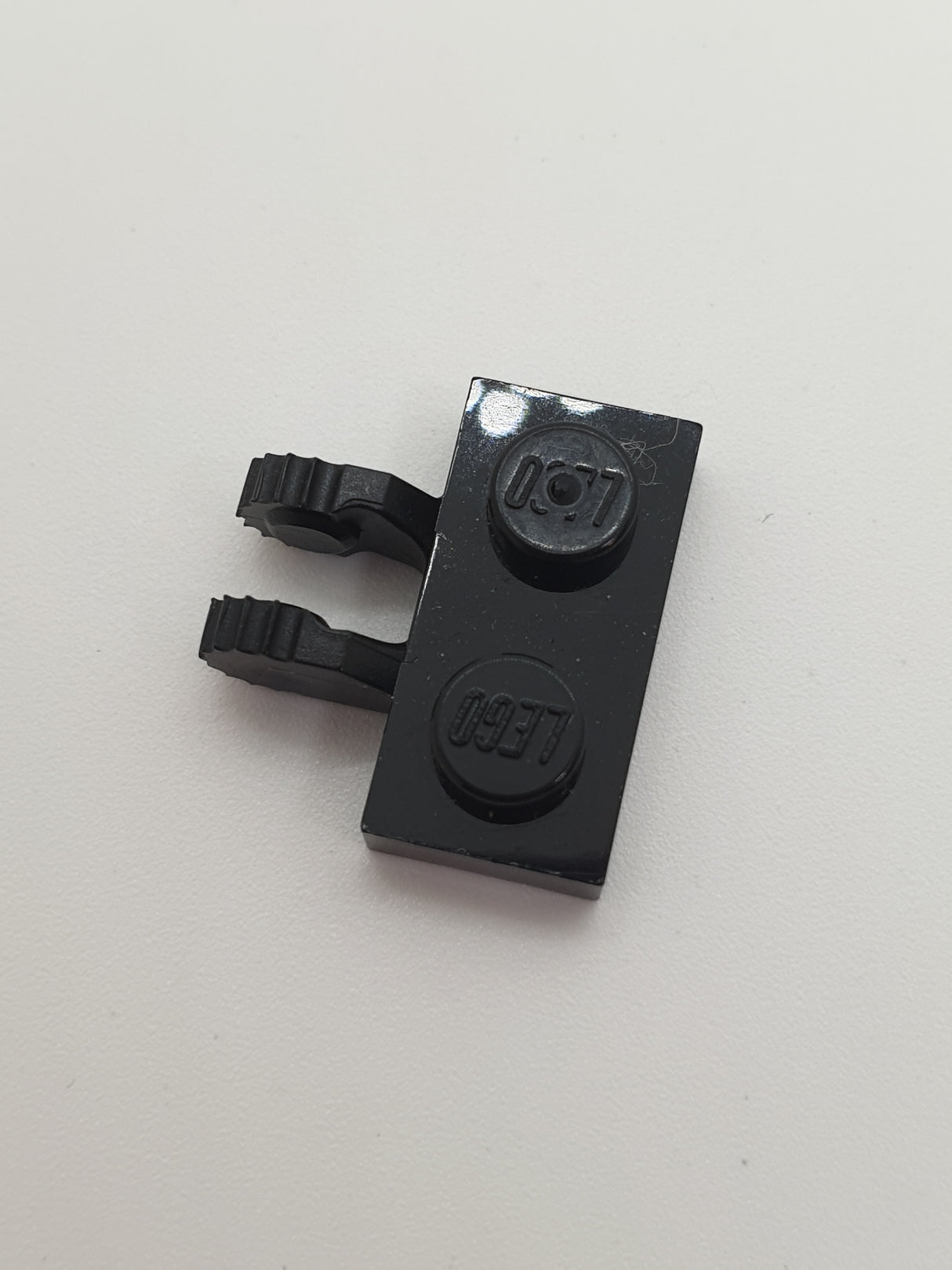 NEU Scharnierplatte 1 x 2 mit 2 Fingern auf der Seite schwarz
