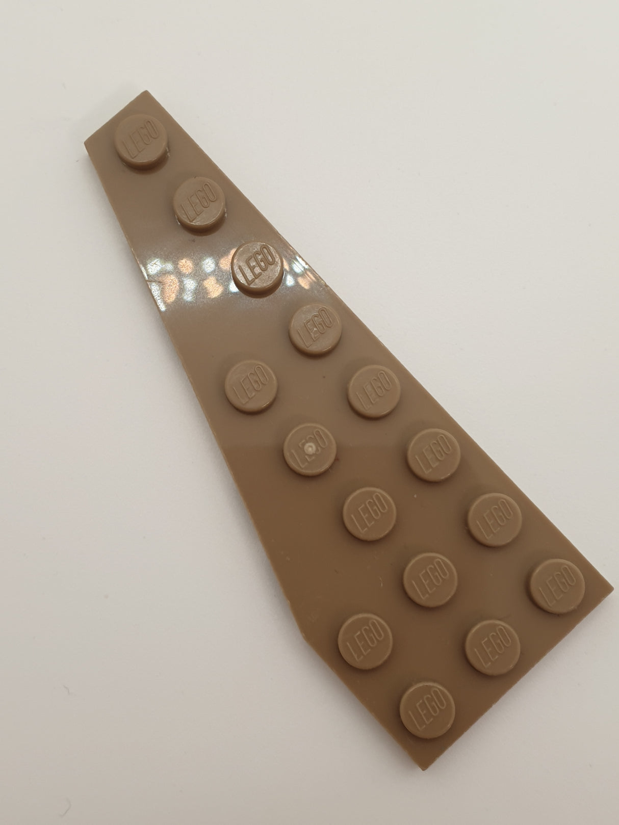 NEU Platte modifiziert, Flügel 8 x 3 Pentagonal links dunkelbeige