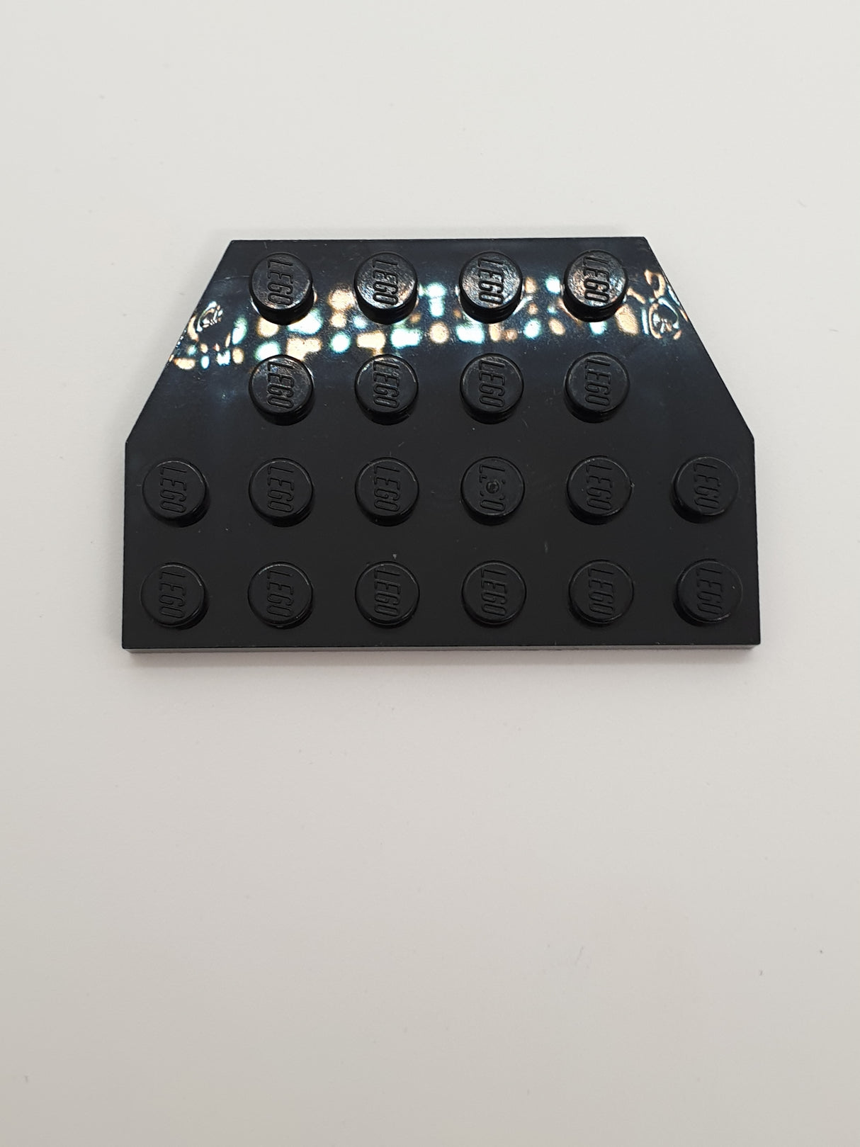 NEU Keil, Platte 4 x 6 abgeschnittene Ecke schwarz