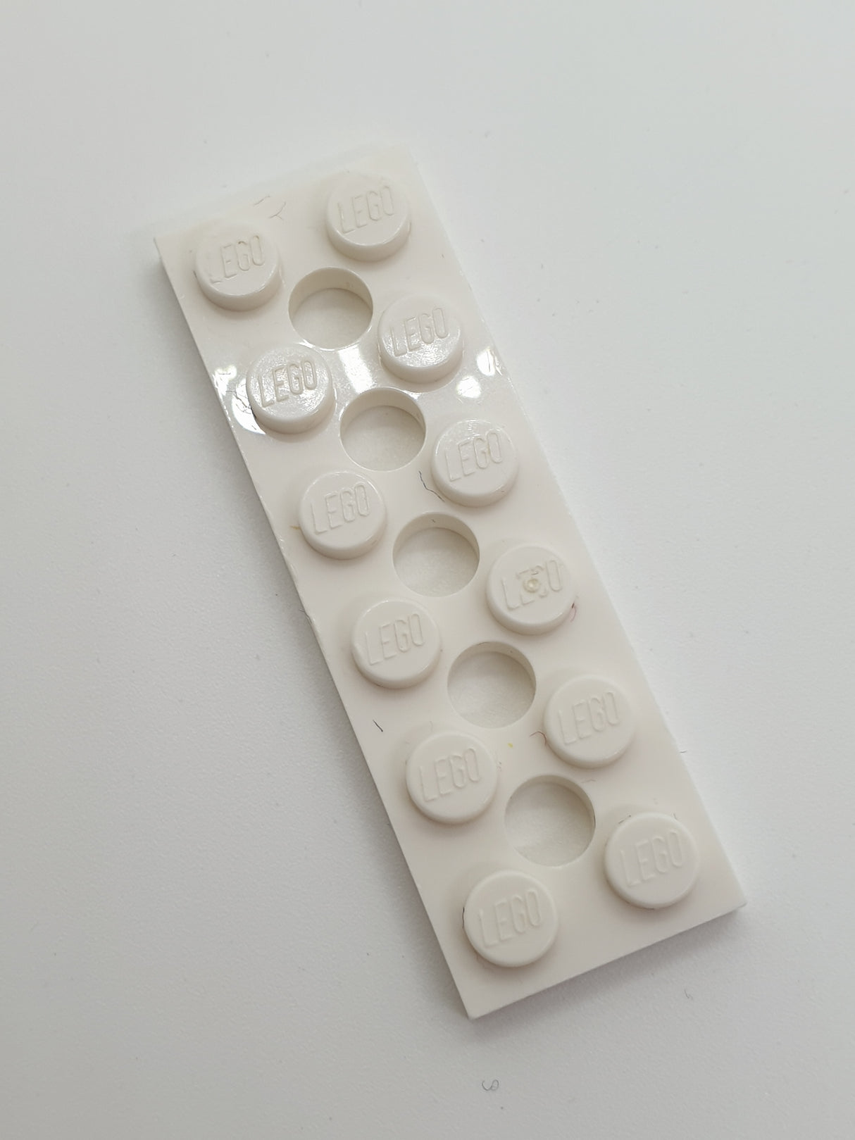 NEU Technik, Platte 2 x 6 mit 5 Löchern weiß