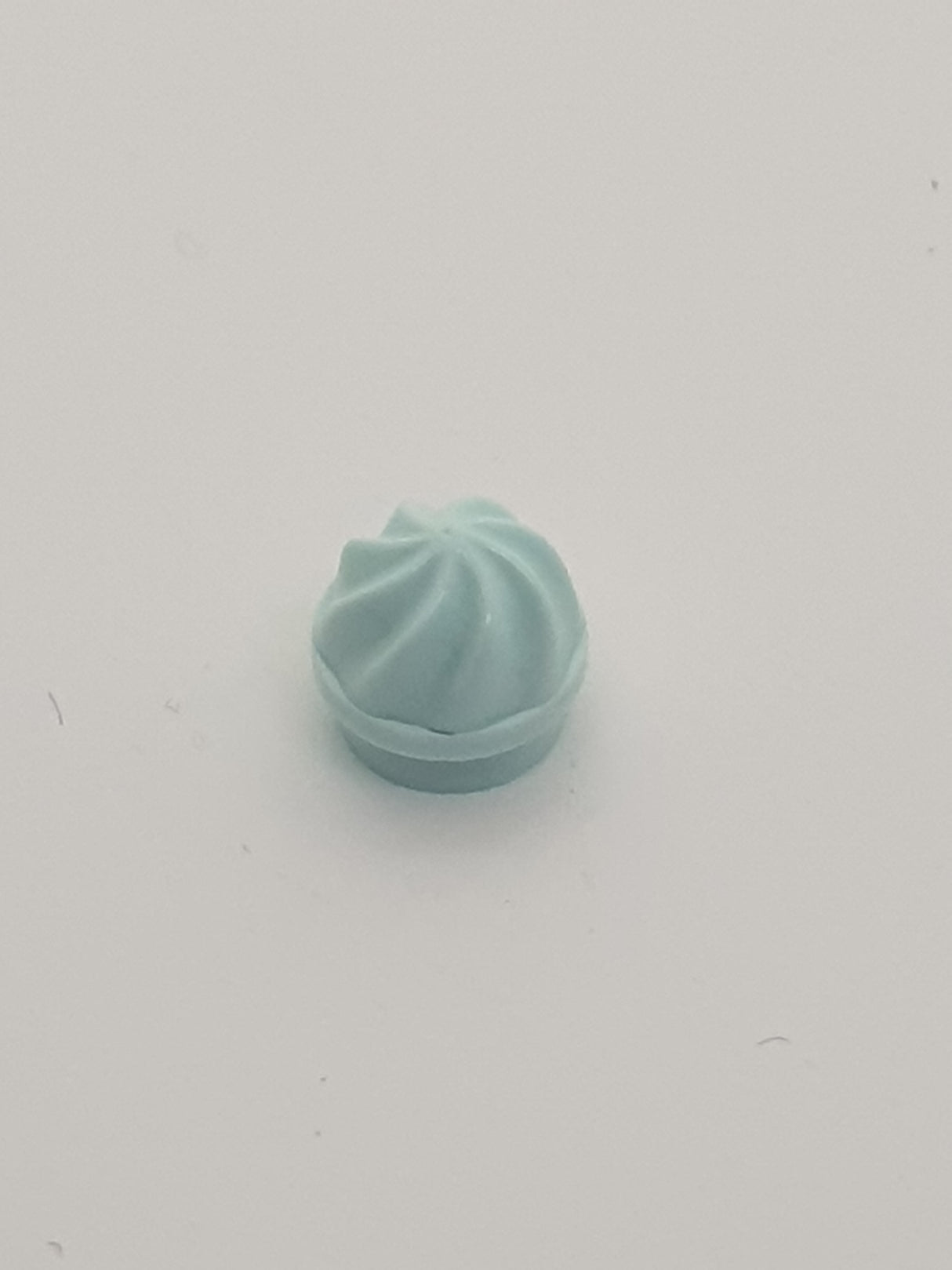 NEU Platte, rund 1 x 1 gedreht Muffin aqua (hell)