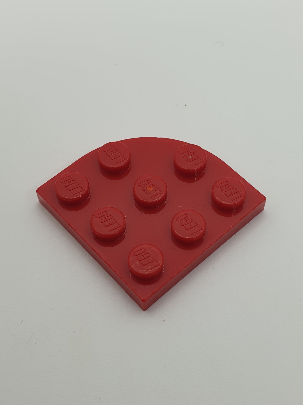 NEU Platte, Runde Ecke 3 x 3 rot