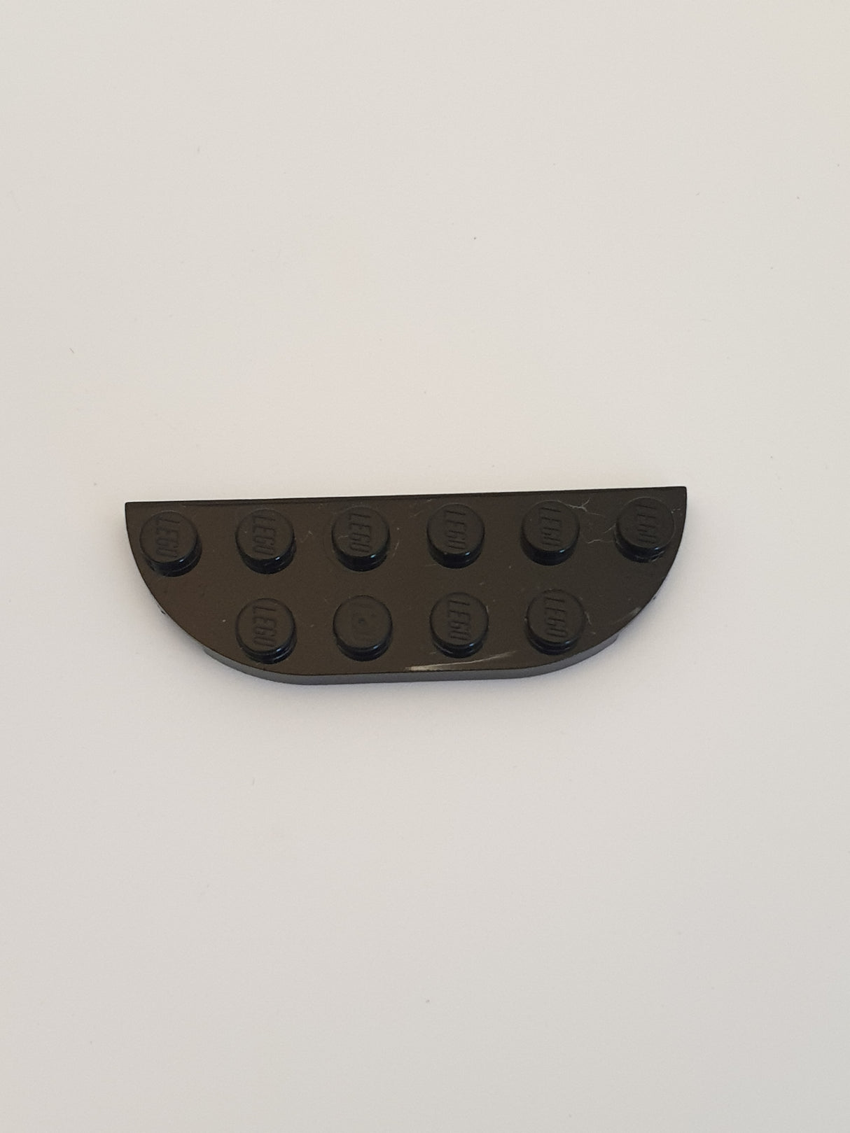 NEU Platte, abgerundet 2 x 6 doppelt schwarz