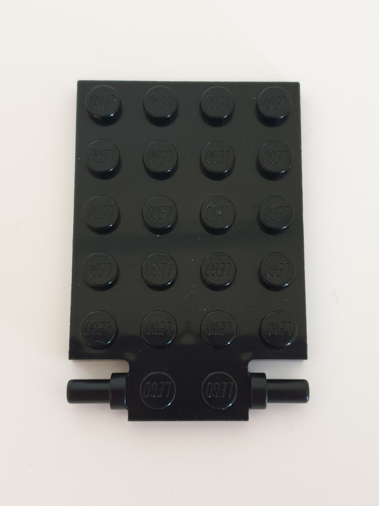 NEU Platte modifiziert 4 x 6 mit Falltür Scharnier (lange Pins) schwarz