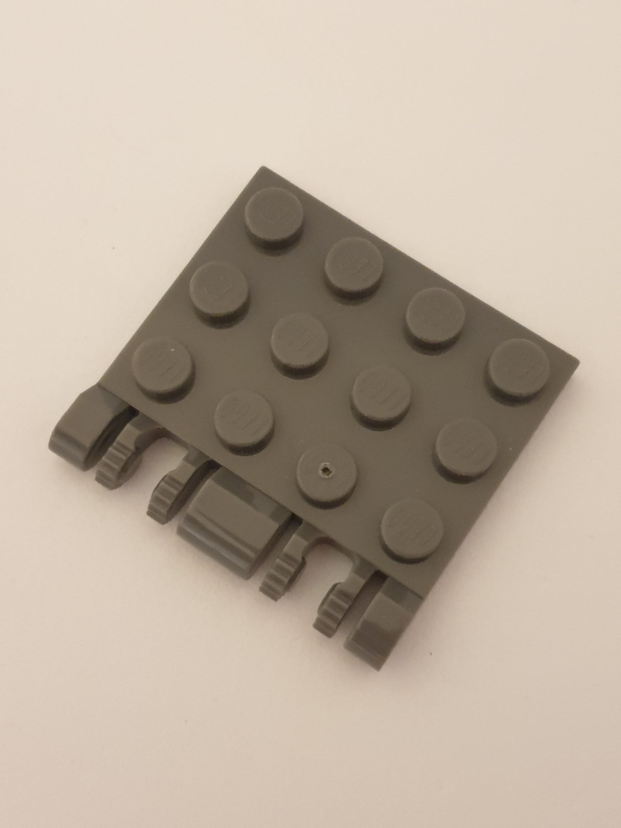 NEU Scharnierplatte 3 x 4 Dual 2 Finger neudunkelgrau