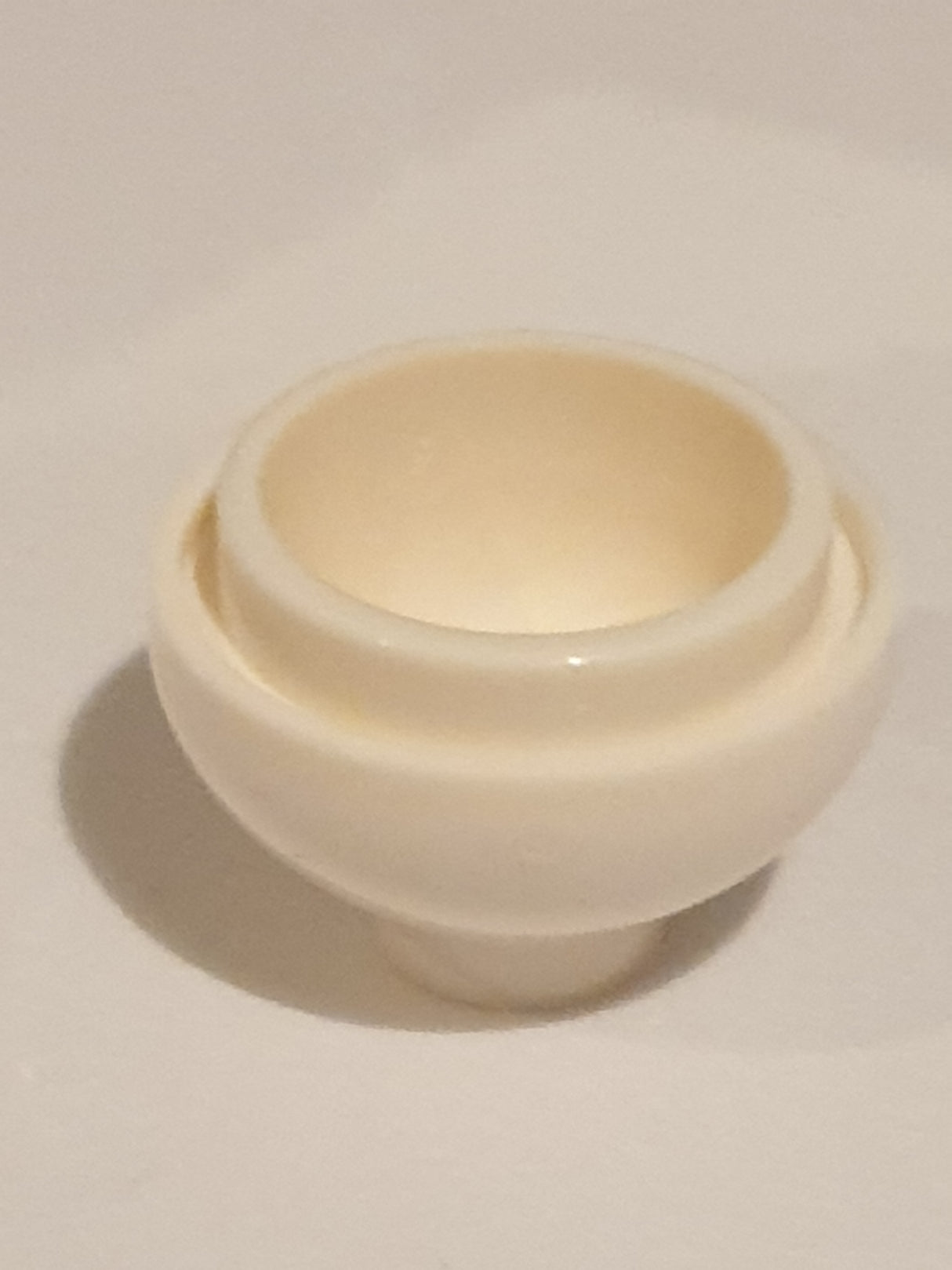 NEU Stein, rund 2 x 2 Kuppel Unterseite weiß