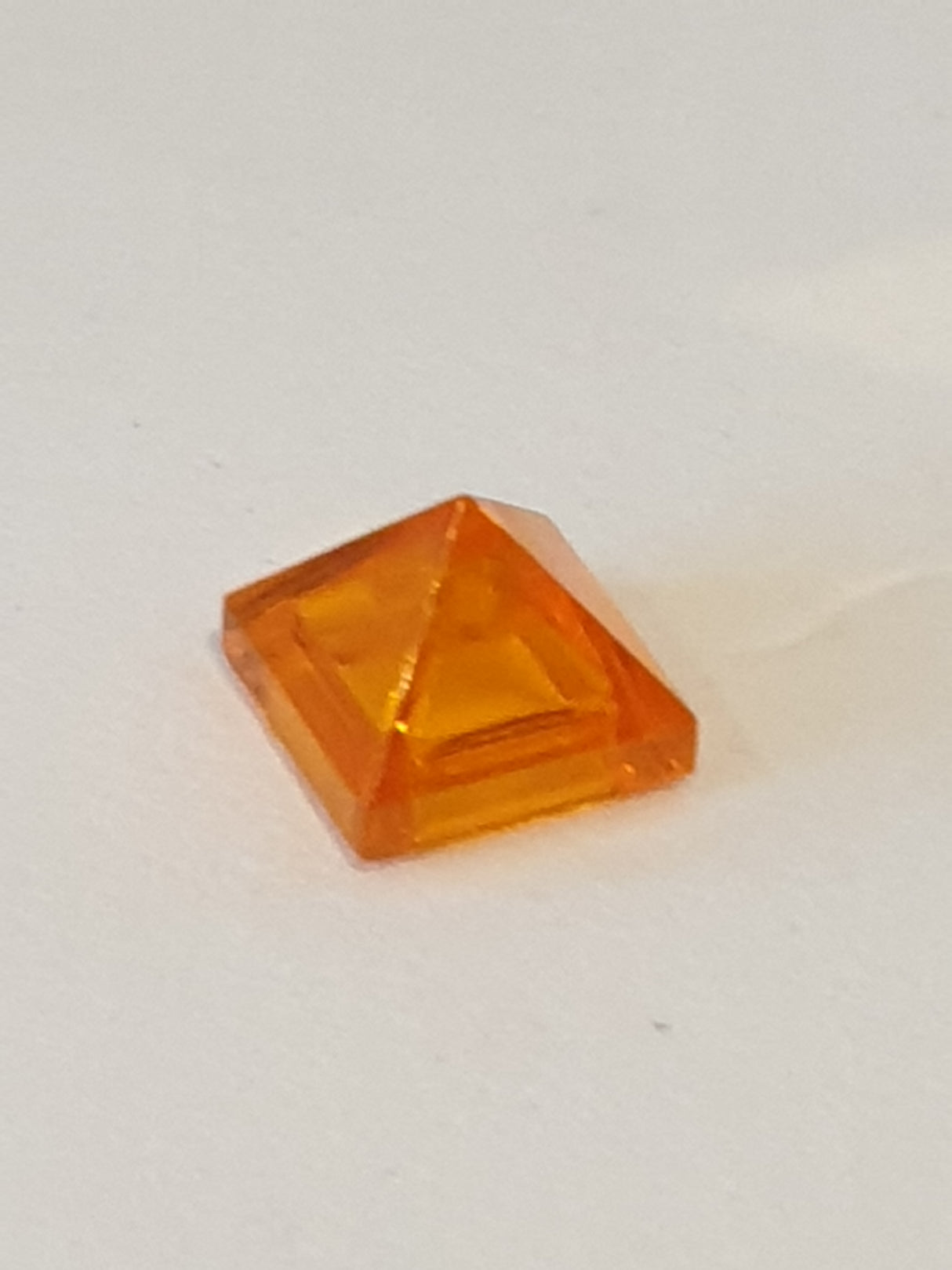 NEU Steigung 45 1 x 1 x 2/3 Convex Pyramide transparent orange