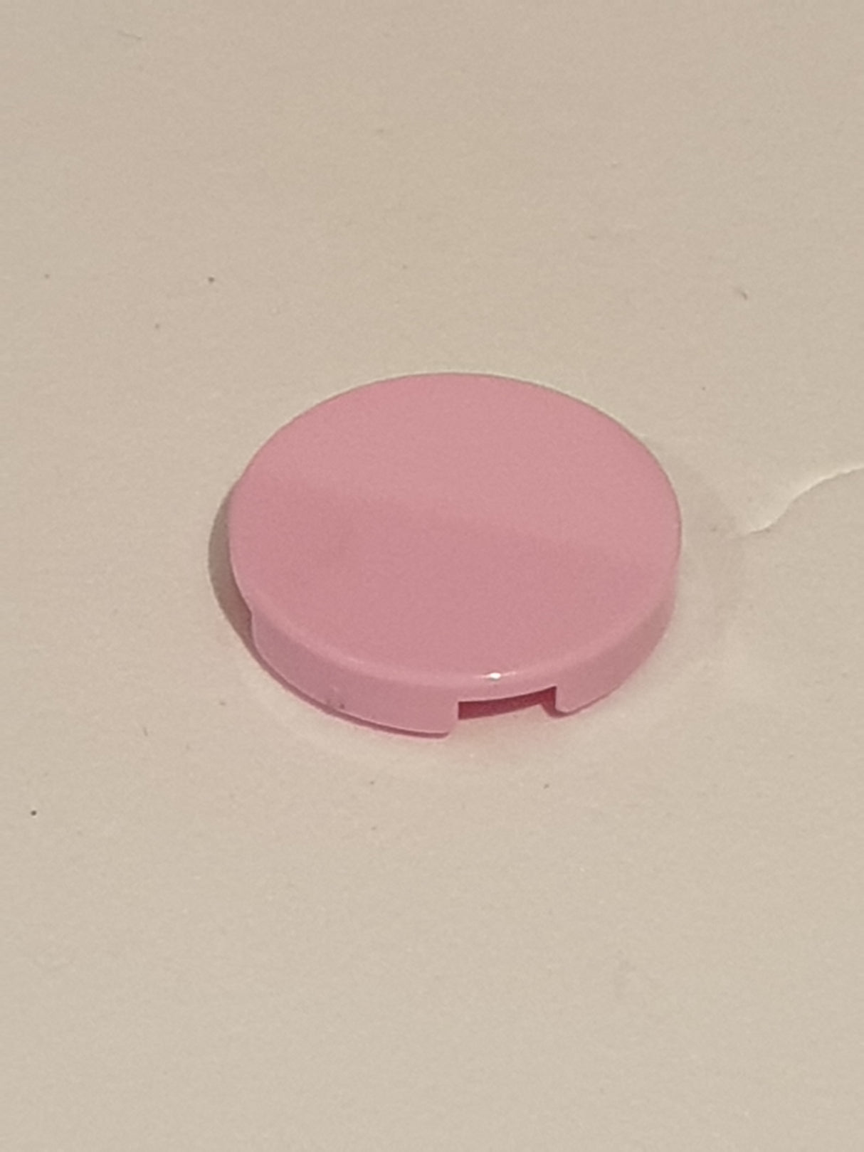 NEU Fliese, rund 2 x 2 mit Noppenhalter rosa