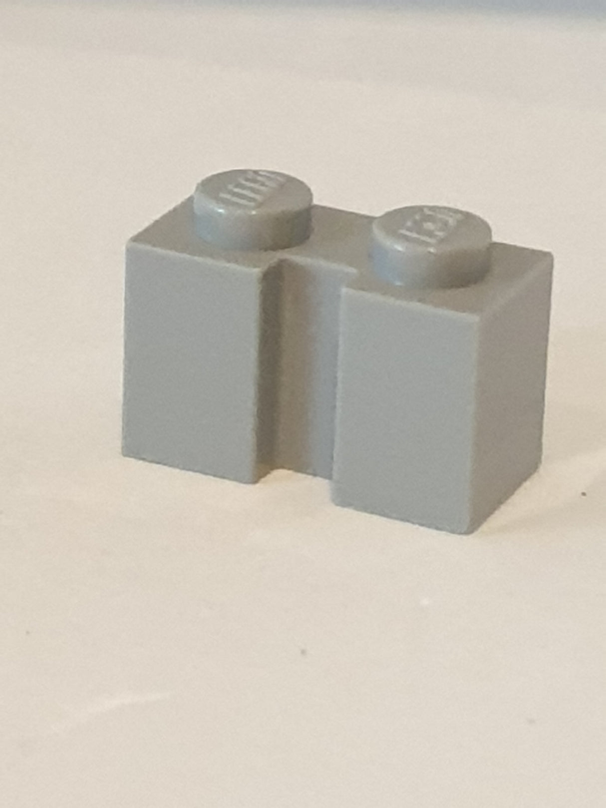 NEU Stein, modifiziert 1 x 2 mit Nut neuhellgrau