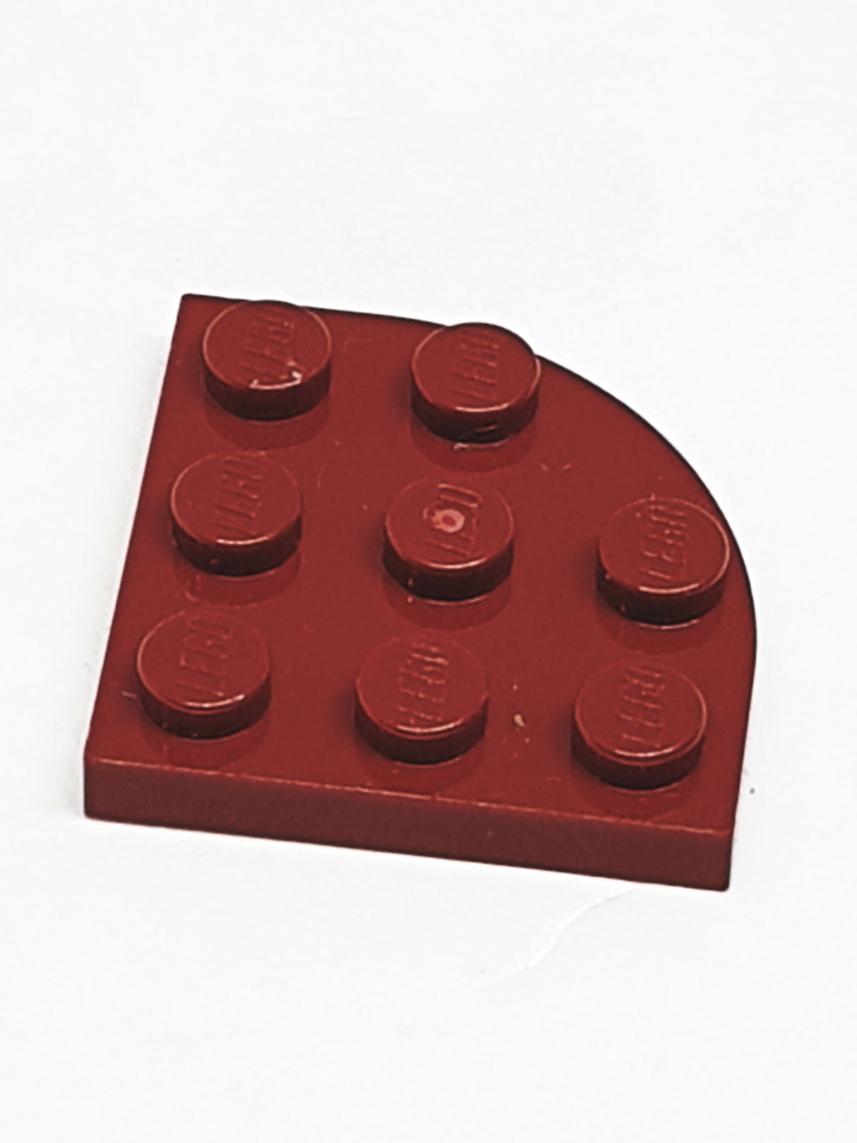 NEU Platte, Runde Ecke 3x3 dunkelrot