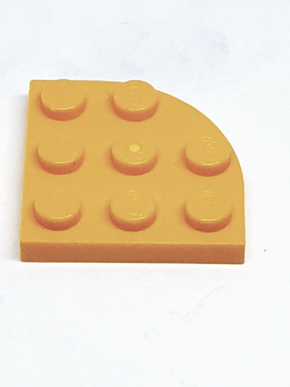 NEU Platte, Runde Ecke 3x3 hellorange