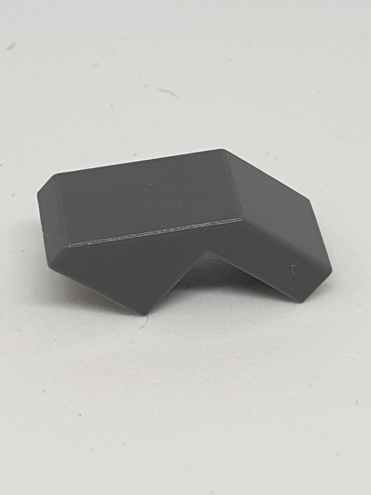 NEU Schrägstein 45° 2 x 1 mit Ausschnitt neudunkelgrau