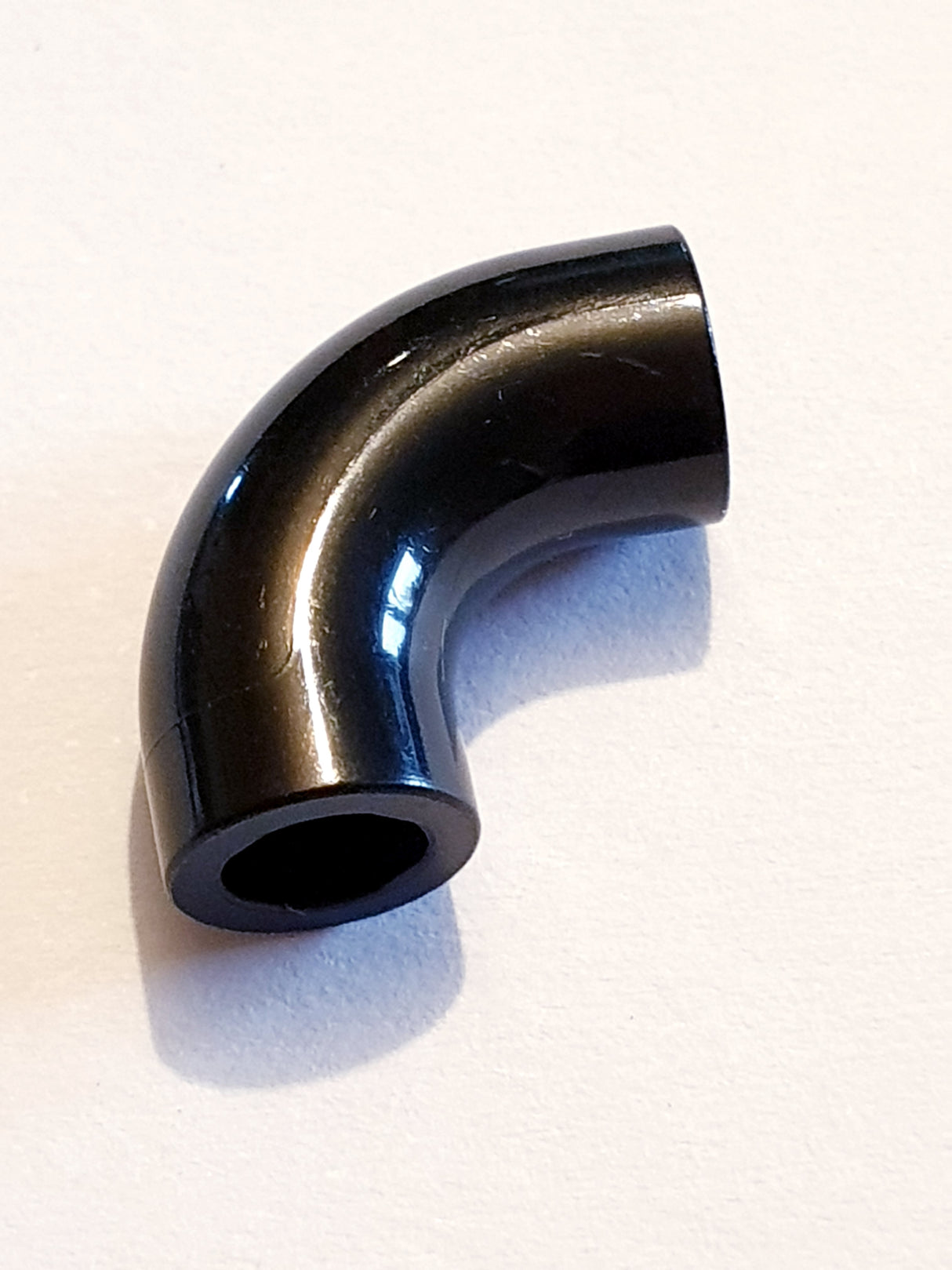 NEU Stein, Rund 1 x 1 d. 90 Grab Ellenbogen Macaroni - ohne Noppe - Typ 2 - Achsloch schwarz