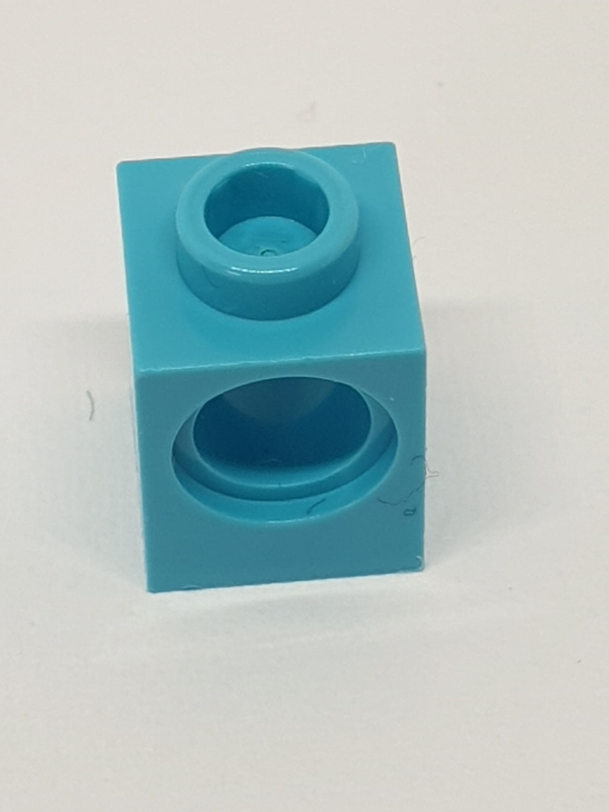 NEU Technik, Stein 1 x 1 mit Pinloch azur (medium)