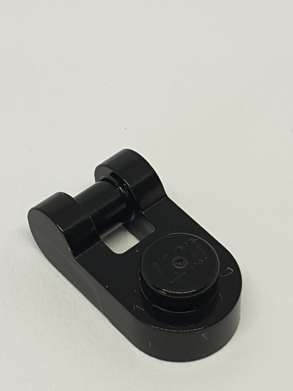 NEU Platte, Rund 1 x 1 mit Stangenhalter schwarz