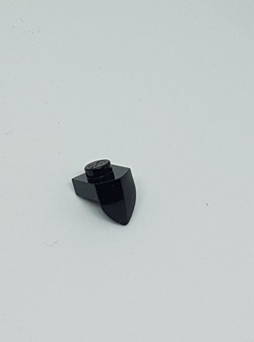 NEU Platte, modifiziert 1 x 1 mit Zahn vertikal schwarz