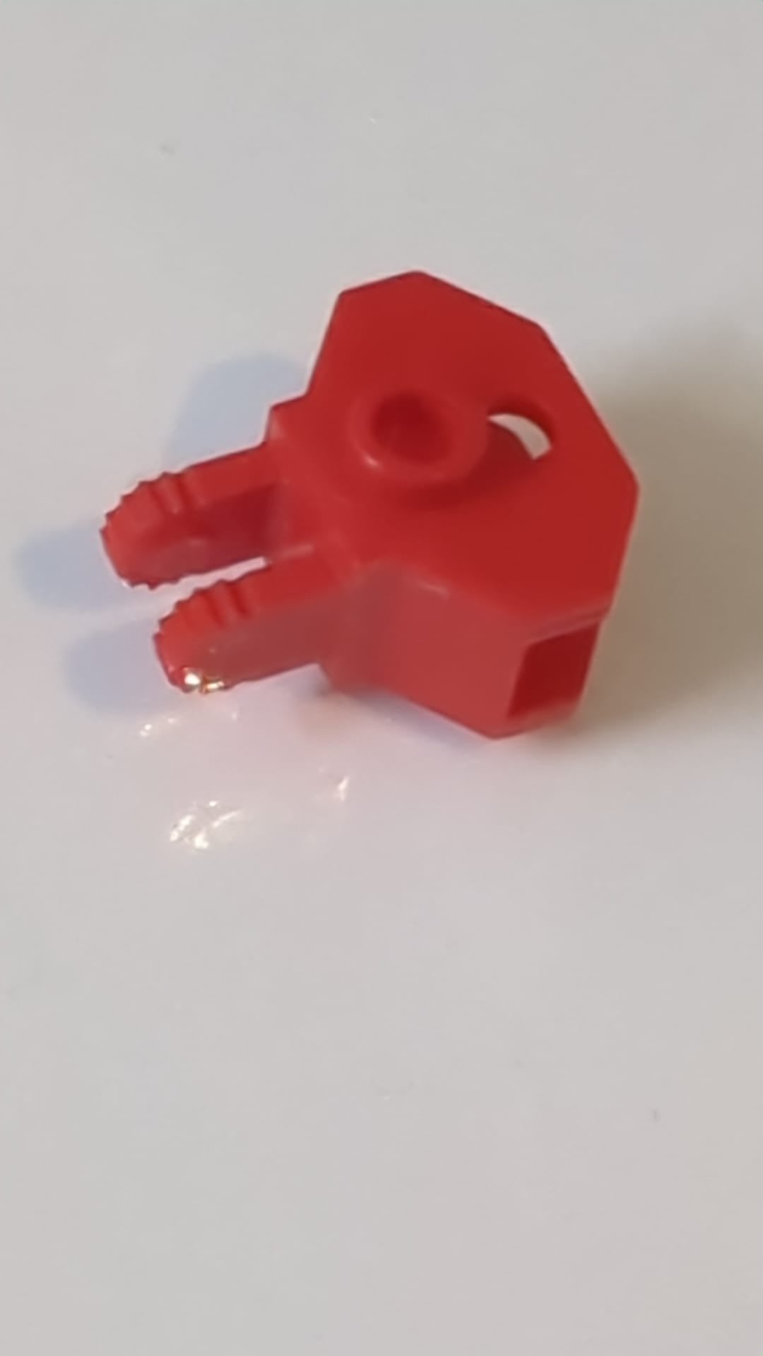 1x2 Scharnier mit 2 Fingern und Kugelgelenk rot