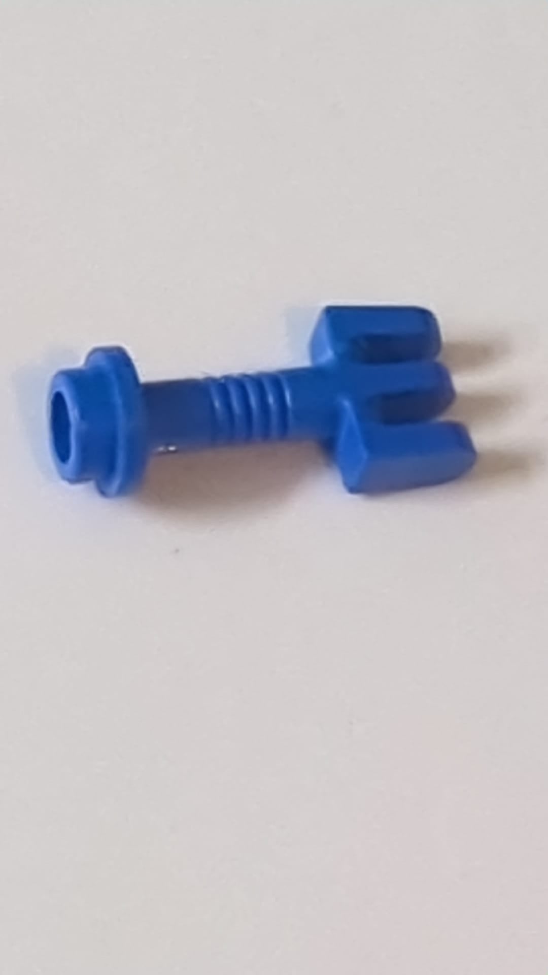 Scharnierstange mit 3 Fingern und Endbolzen (Bedienhebel) blau