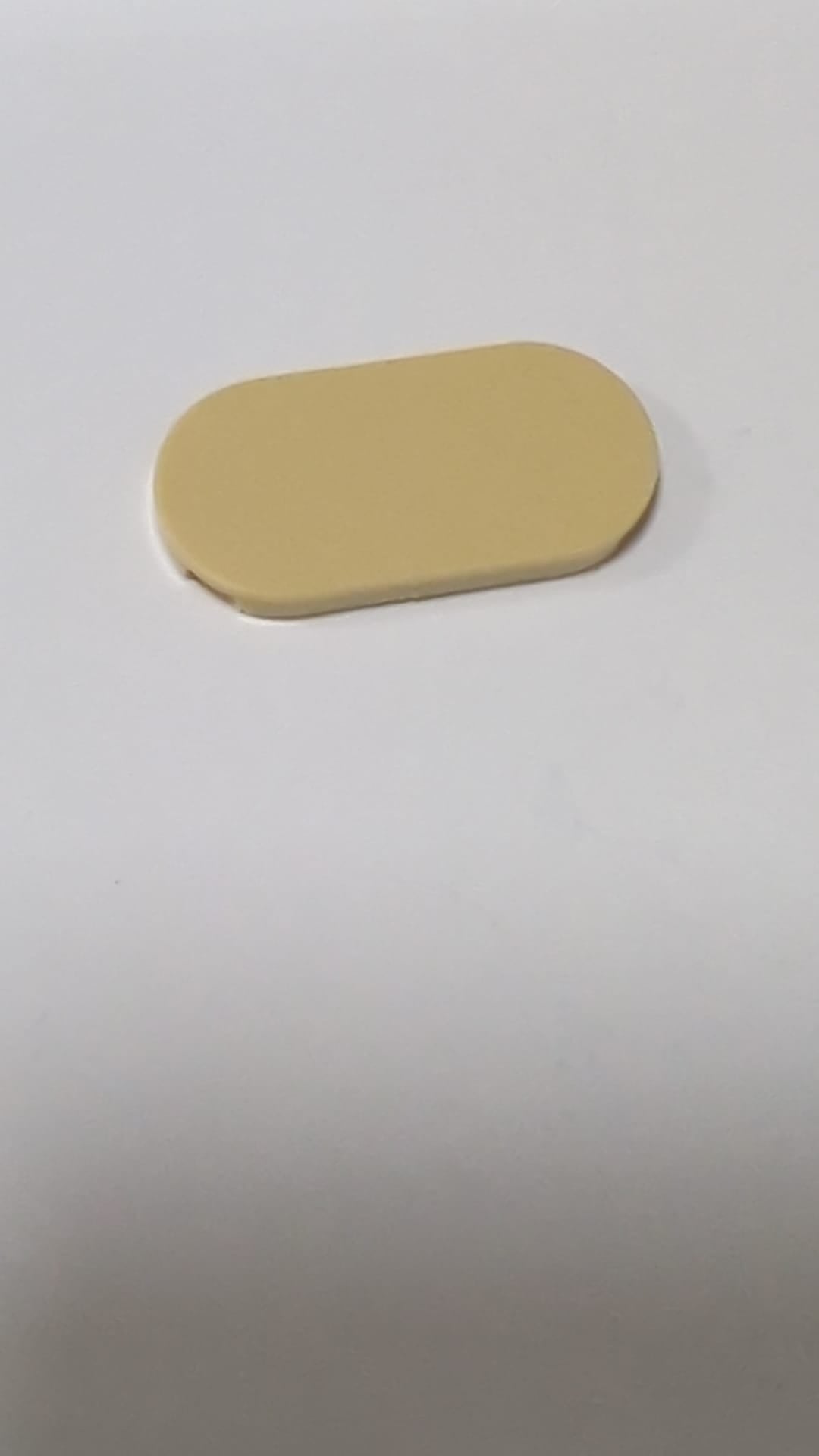 2x4 Fliese rund, oval beige