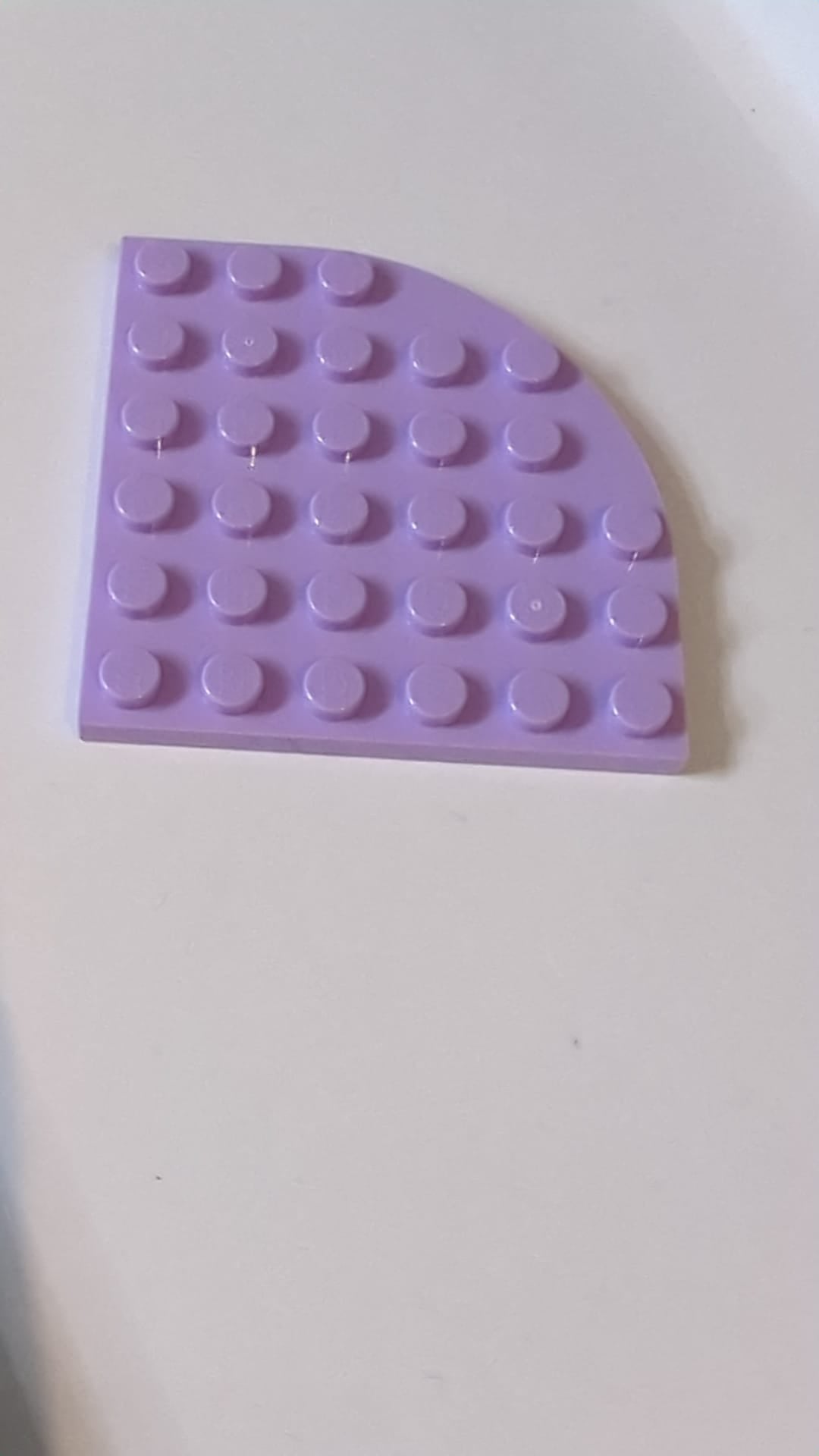 6x6 Platte abgerundete Ecken helllavendel