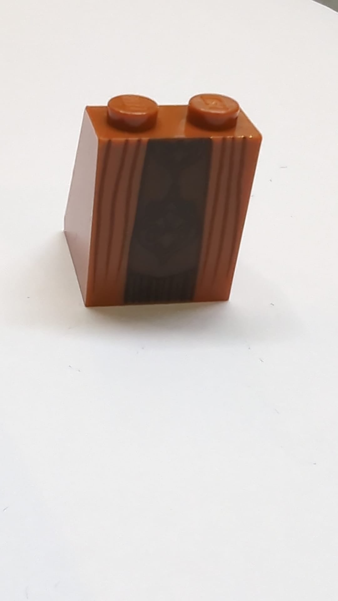 2x2x2 Schräge 65 mit Bodenrohr und Minifigurenkleid/Rock/Robe, SW Neimoidian Viceroy Muster dunkelorange