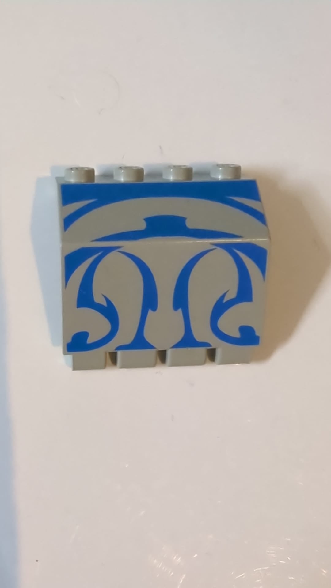 2x4x3 1/3 Paneel mit Scharnier und blauem SW Gungan-Submuster althellgrau