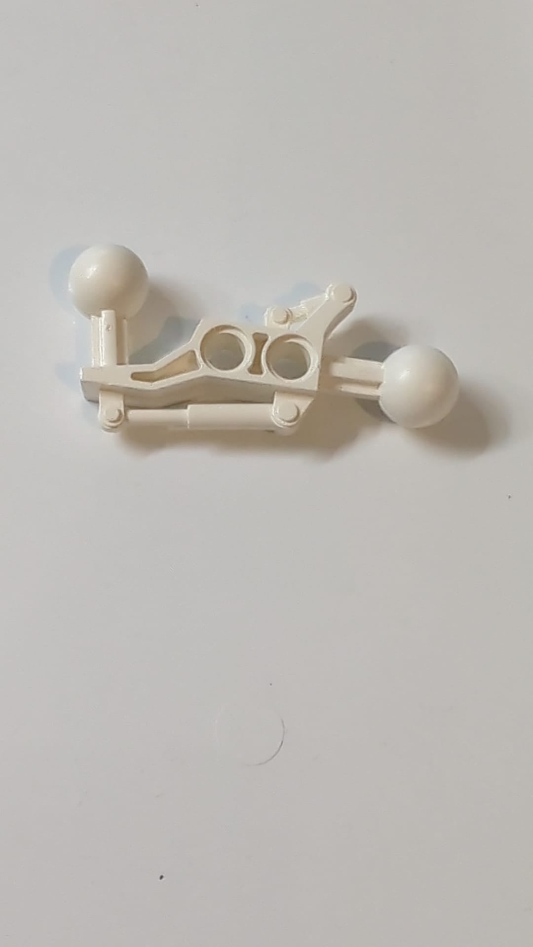 2x7 Technic Kugelgelenk mit 2 Kugelgelenken weiß