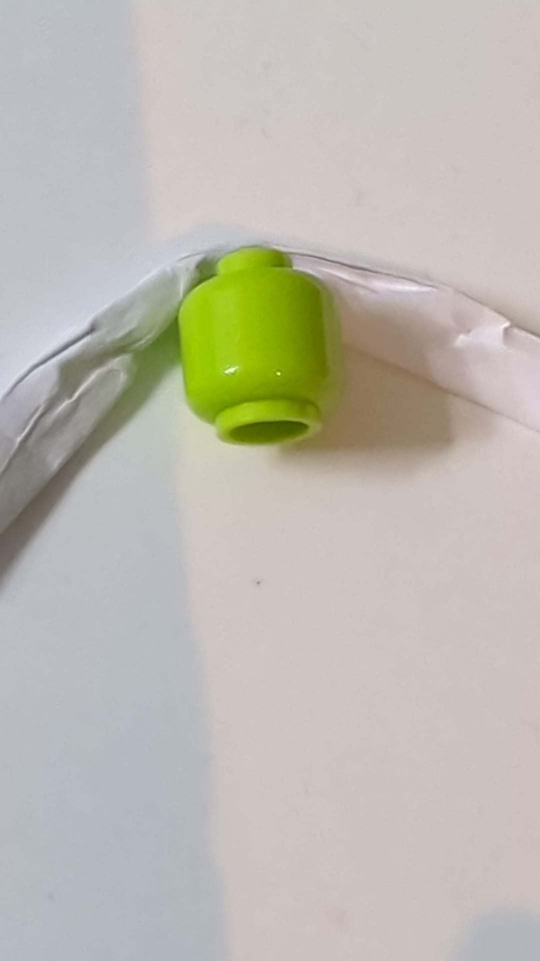 Minifigur Kopf "einfach" (ohne Gesicht) lindgrün