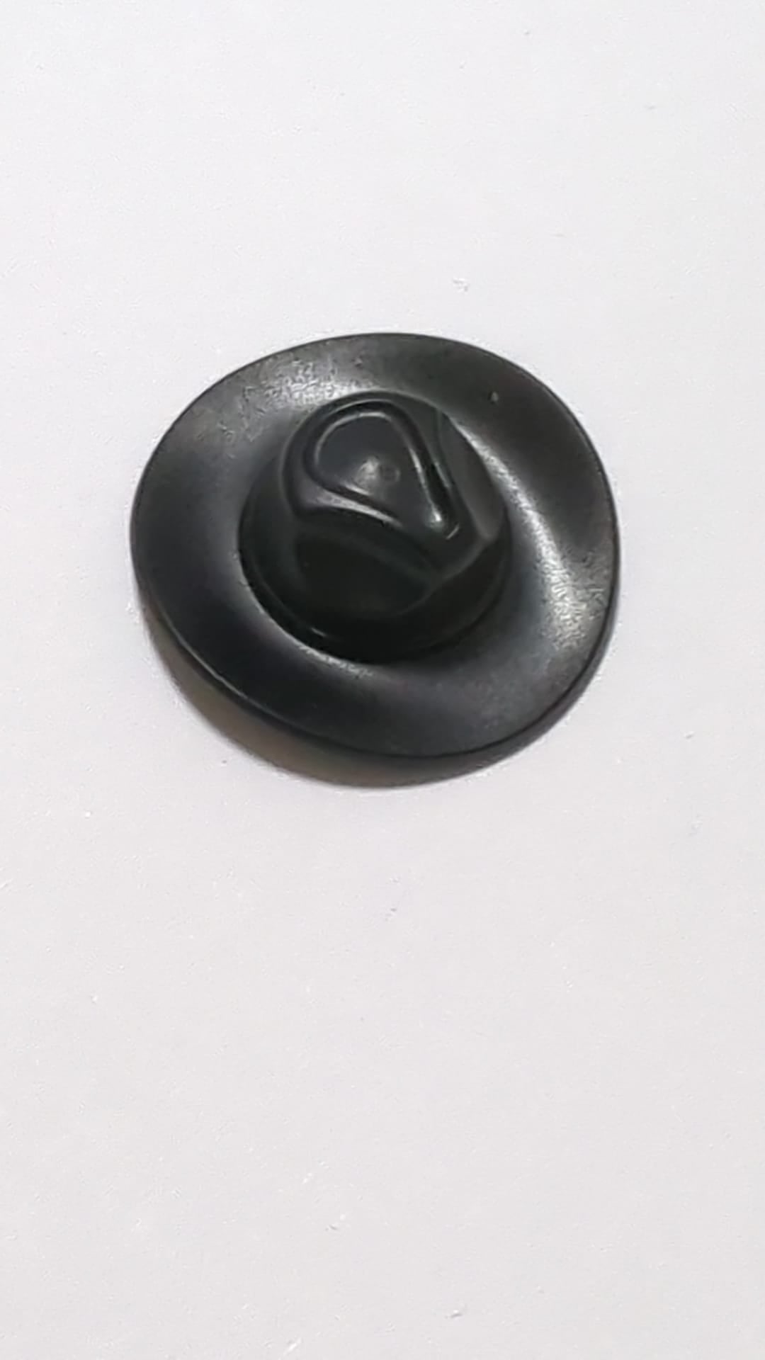 Kopfbedeckung Hut, sehr breiter Rand, Outback-Stil (Fedora), schwarz