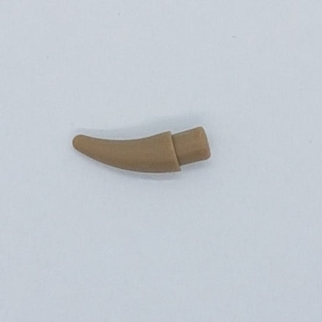 NEU Horn Hornspitze Zahn - klein dunkelbeige