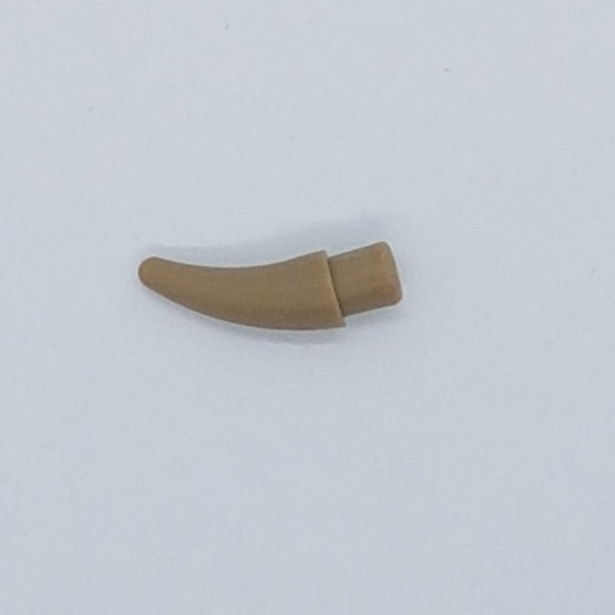 NEU Horn Hornspitze Zahn - klein dunkelbeige