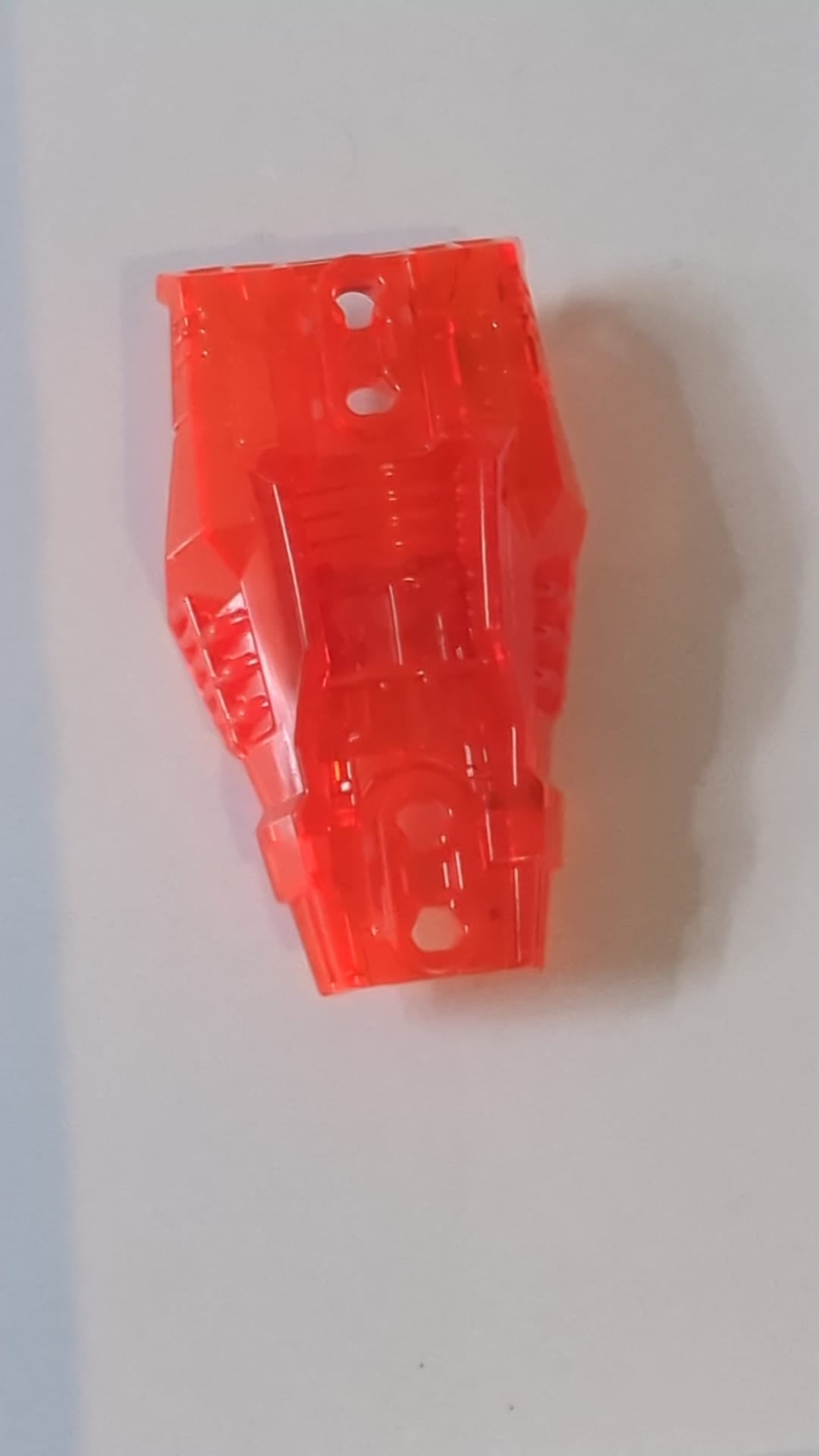 Hero Factory Waffenzubehör, Maschinenrüstung transparent neonorange