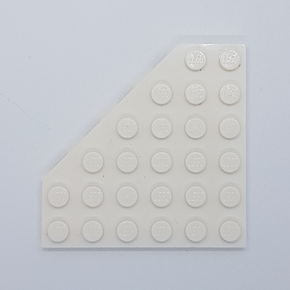 NEU Dreieckplatte/Flügel Platte 6 x 6 abgeschnittene Ecke weiß