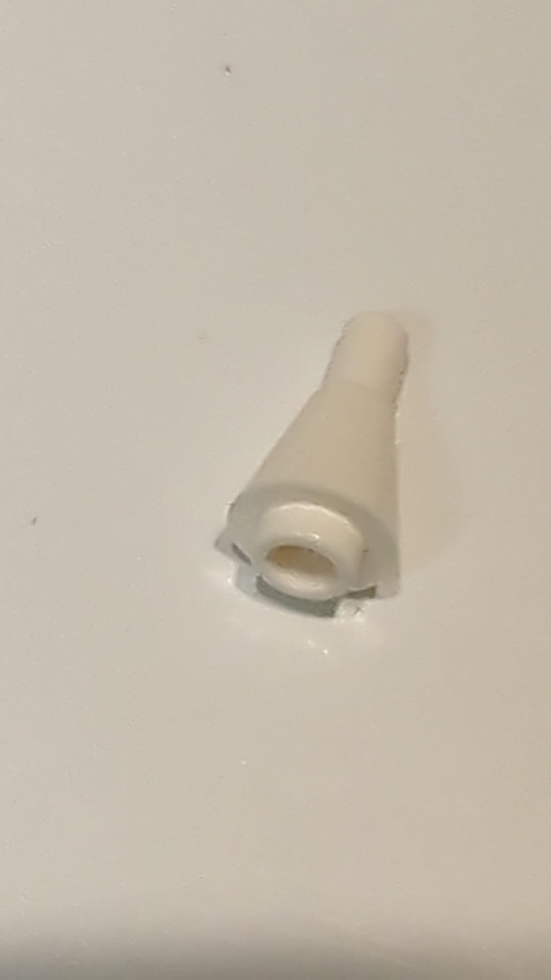 NEU 1 x 1 Kegel umgedreht mit Stange weiß