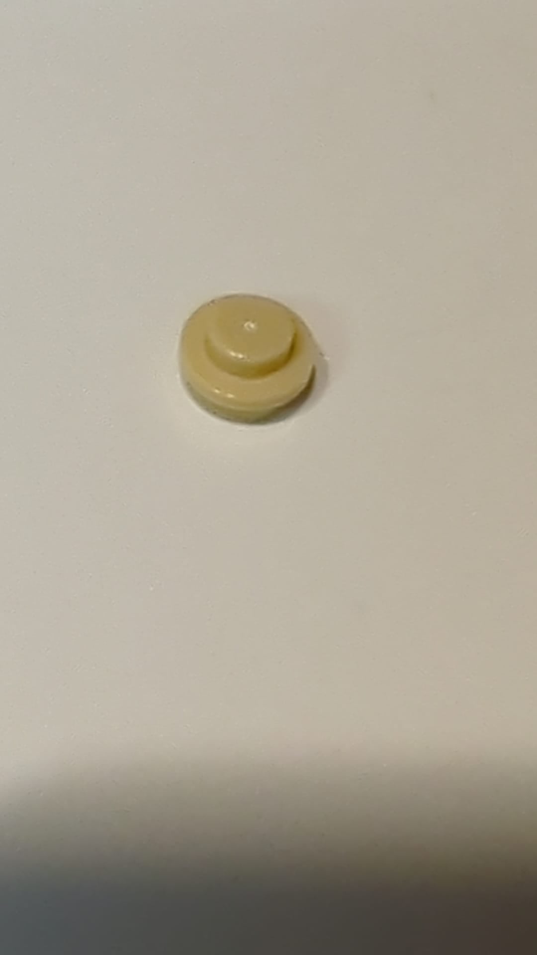 NEU 1 x 1 Platte rund beige