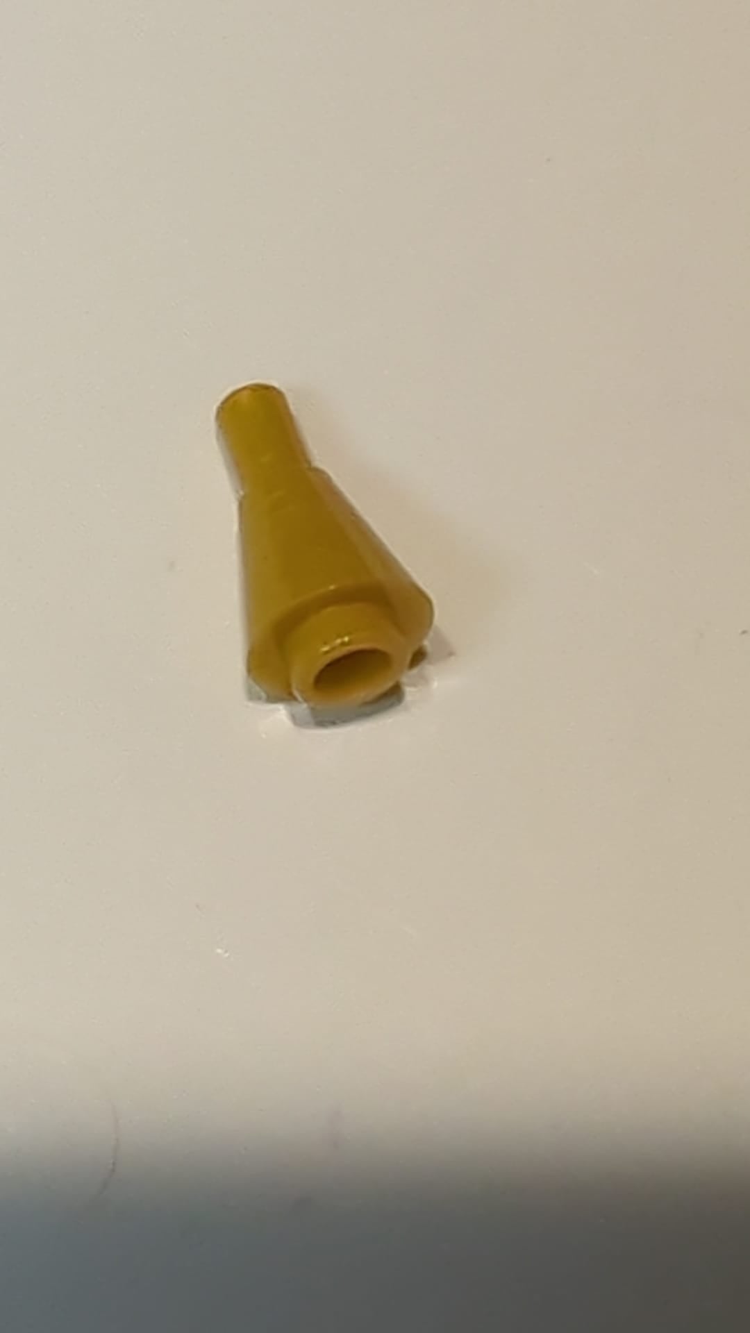 NEU 1 x 1 Kegel umgedreht mit Stange pearlgold
