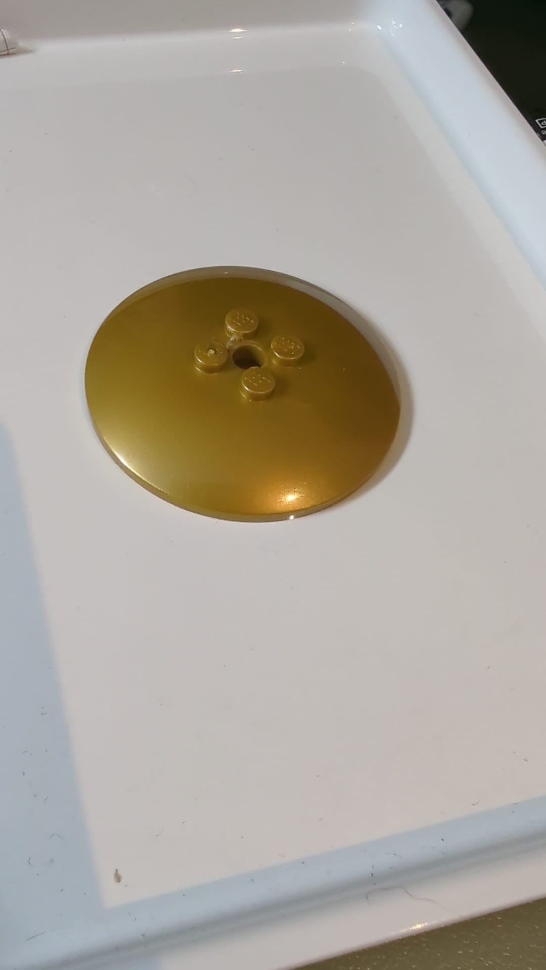 6x6 Inverted Dish (Radar) - Solid Studs goldmetallic